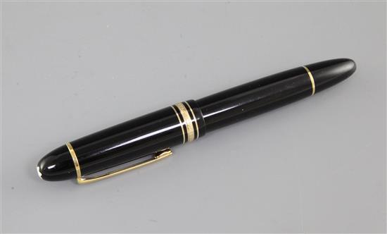 A Mont Blanc Meisterstuck No.149 fountain pen, 5.75in.